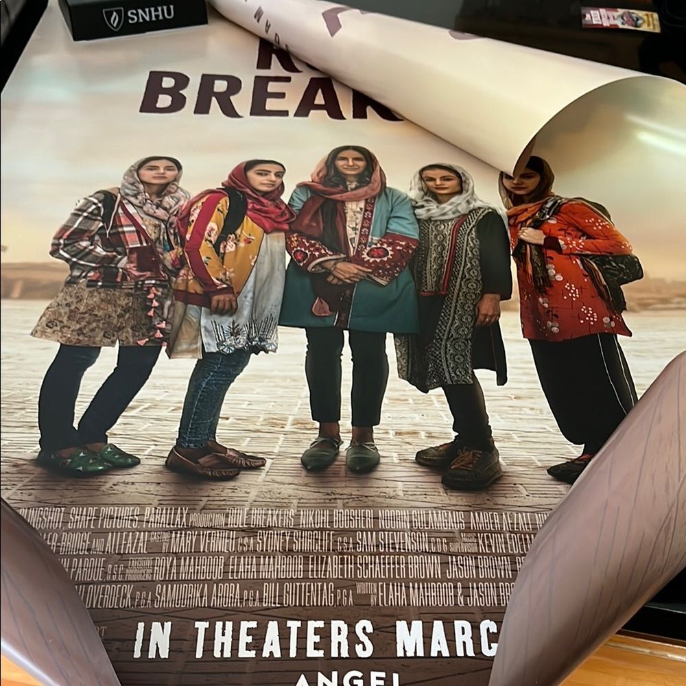 Colorful double sided movie poster rule breakers